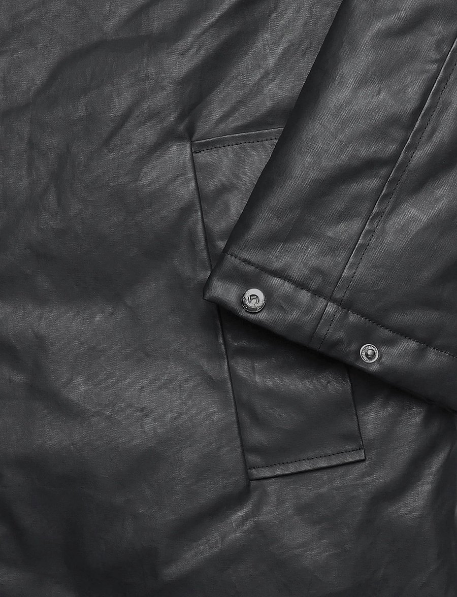 Woodbird - WBPing Waxed Coat - regenmäntel - black - 2