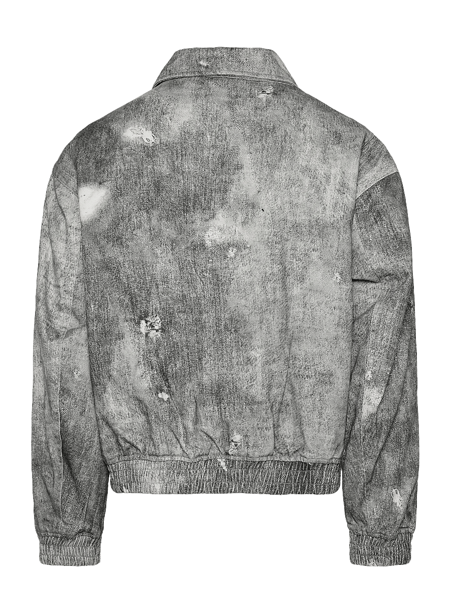 Woodbird - WBBao Printed Jacket - höstjackor - grey-black - 1