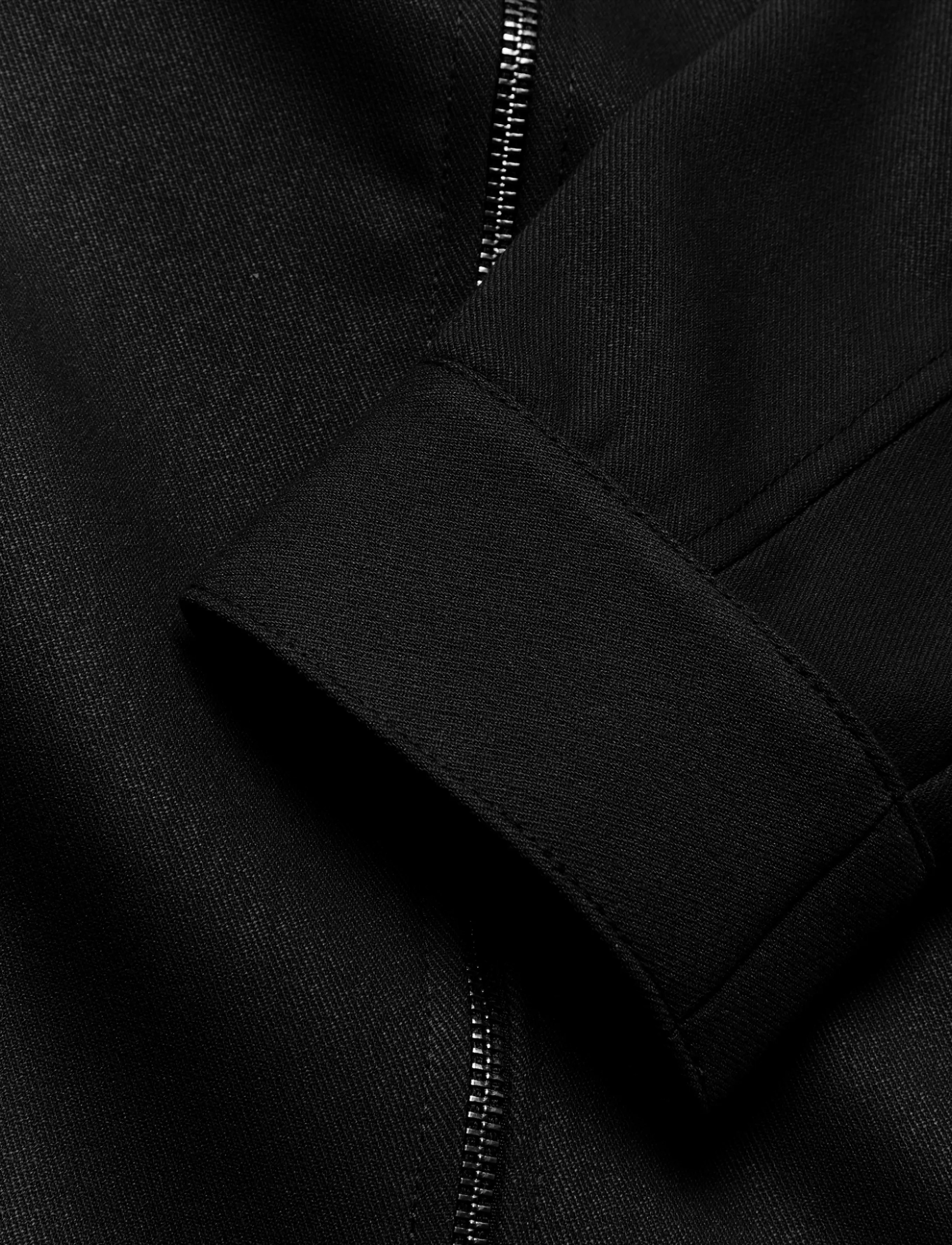 Woodbird - WBPon Nickle Work Jacket - höstjackor - black - 3