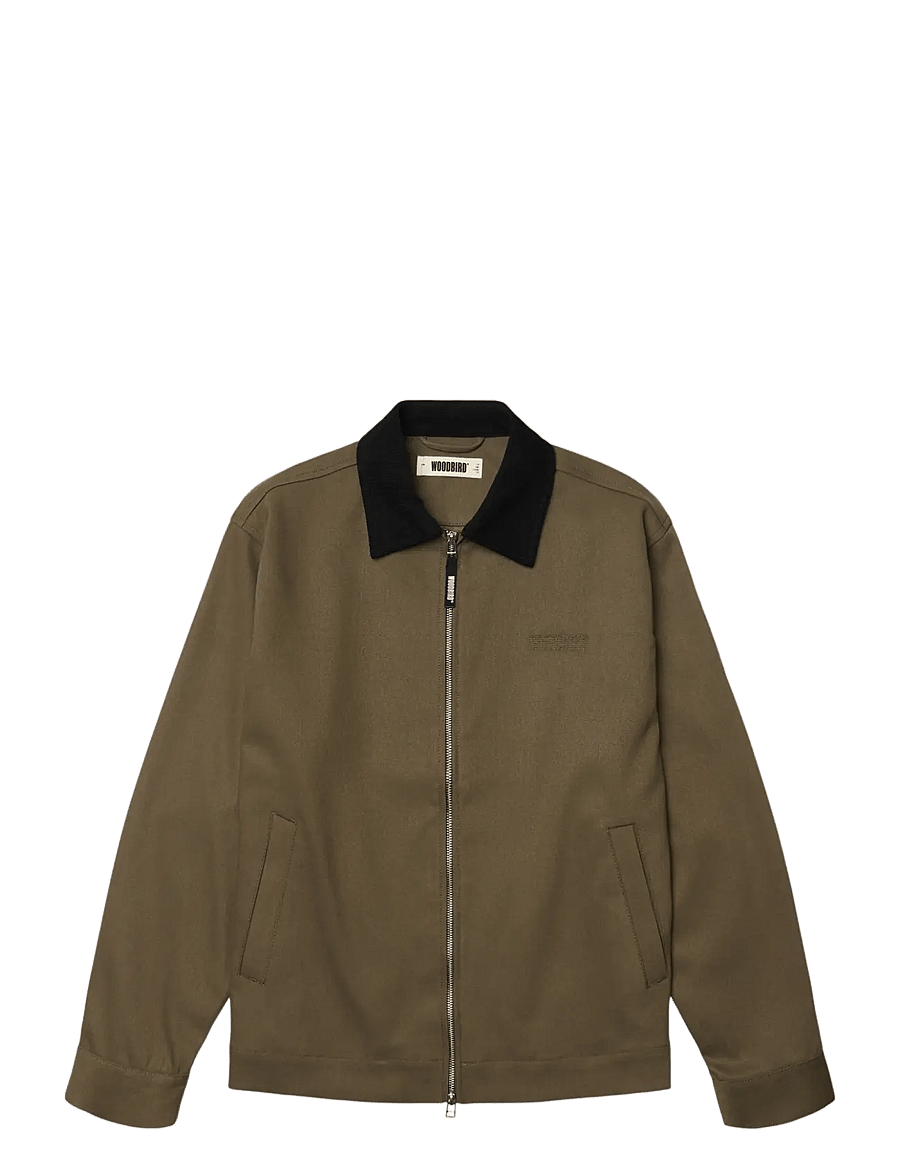 Woodbird - WBPon Nickle Work Jacket - höstjackor - dark olive - 1