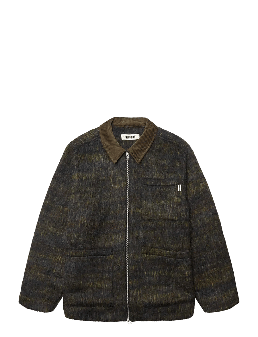 Woodbird - WBBlade Hairy Zip Jacket - joped - dark olive - 1