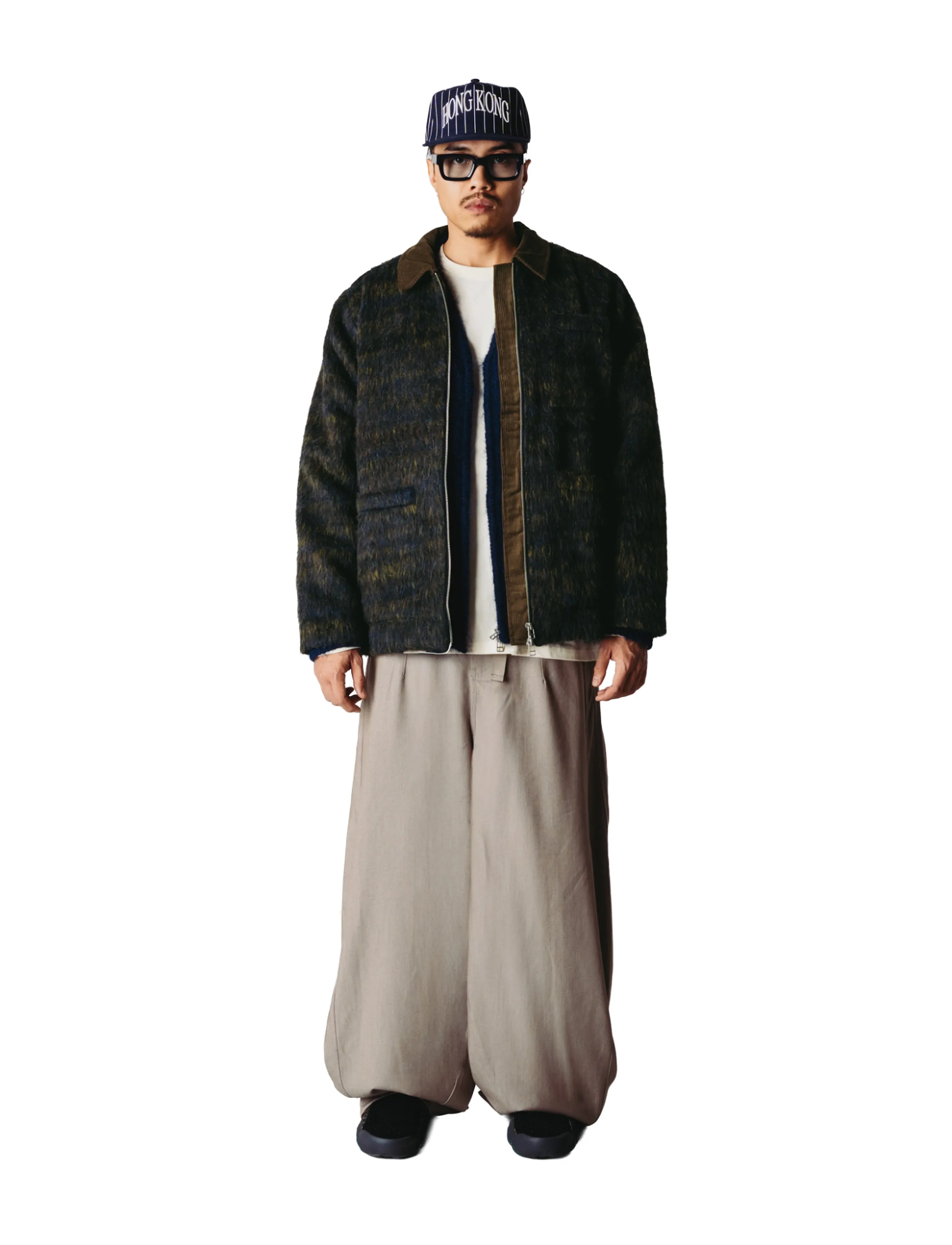 Woodbird WBBlade Hairy Zip Jacket - Üleriided - DARK OLIVE / khaki/green