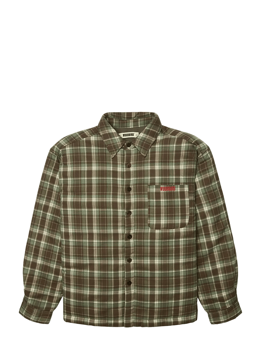 Woodbird - WBTong Padded Jacket - dunjackor - dark olive-lime - 1