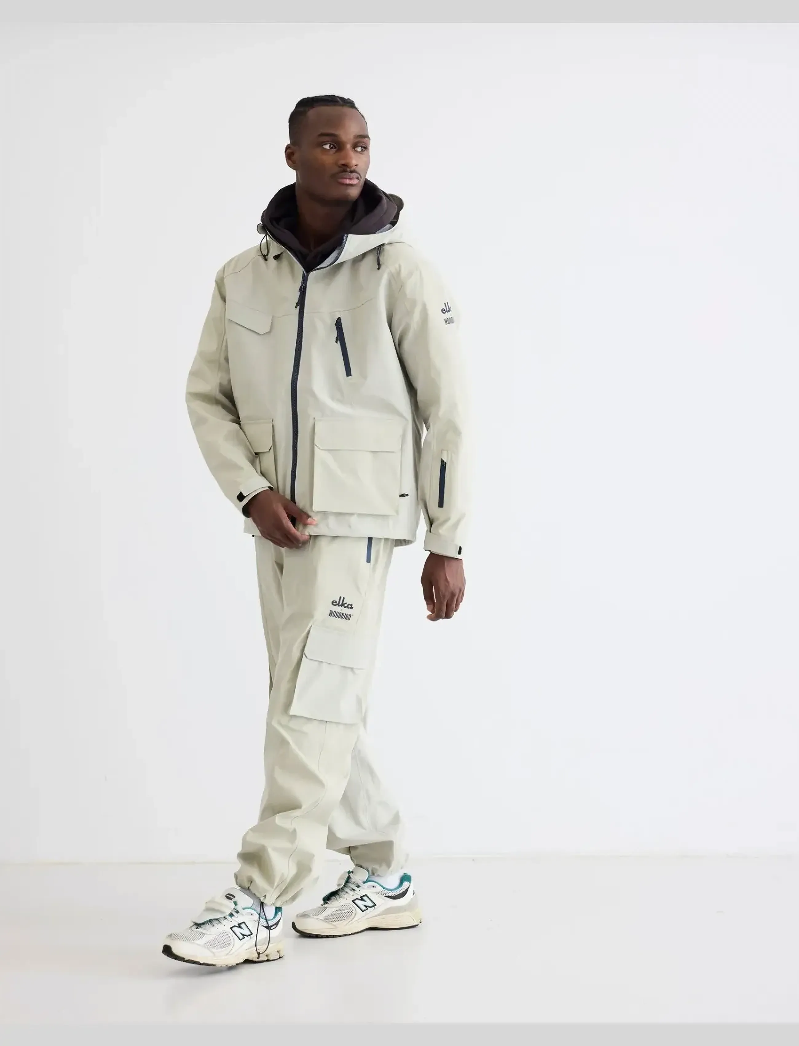 Woodbird - WBMizo Elka Shell Jacket - forårsjakker - stone - 4