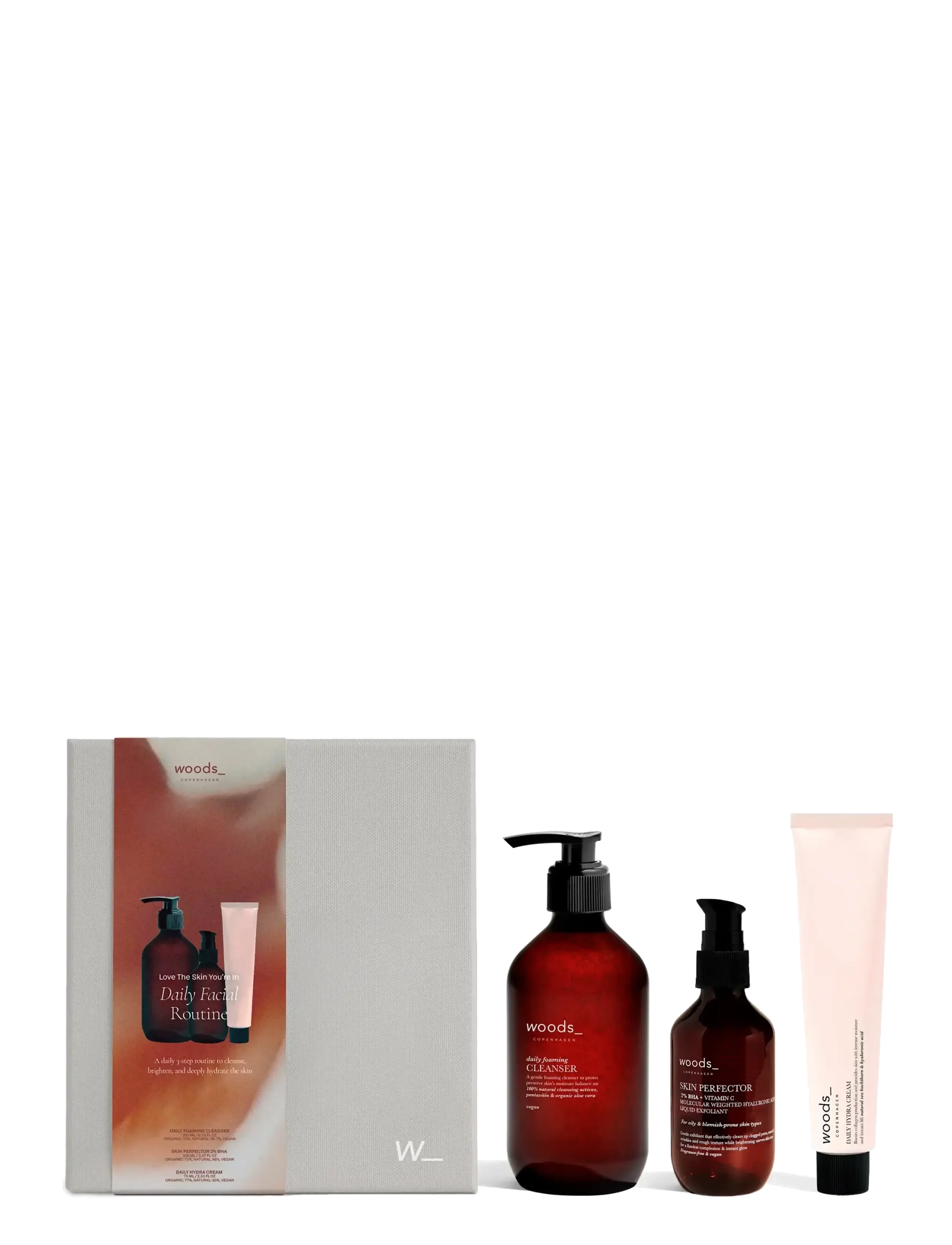 woods_ copenhagen Love The Skin You’re In - Daily Facial Routine - Gift sets - 1017 - CLEAR / clear