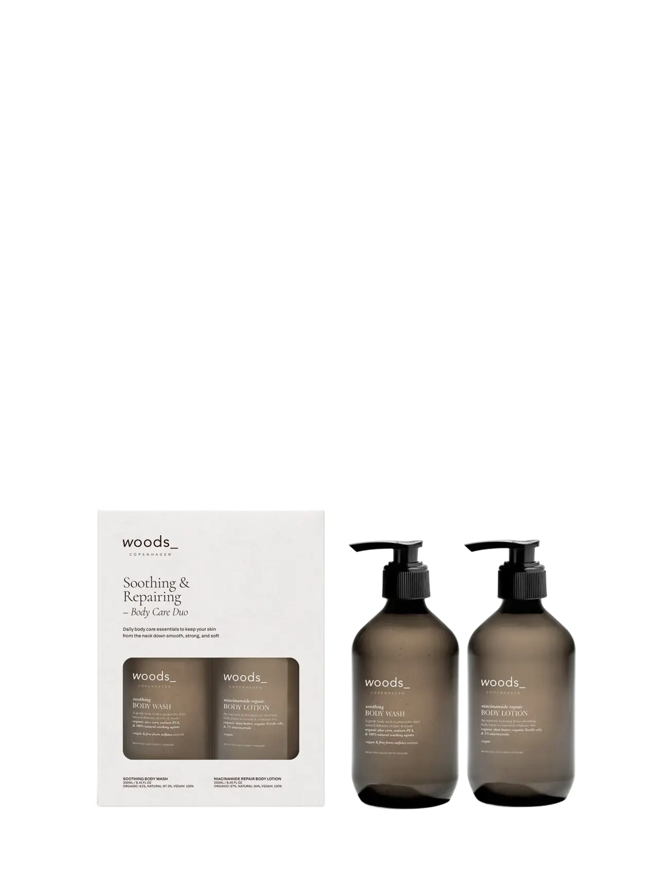 Woods_ copenhagen Soothing & Repairing Body Care Duo dam – bild 2