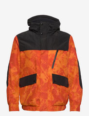 WOOLRICH - TREK PRINTED JACKET - winter jackets - orange weave - 0