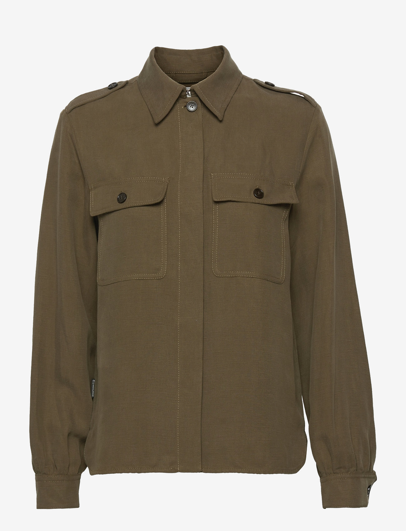 WOOLRICH - OUTDOOR OVERSHIRT - moterims - army olive - 0