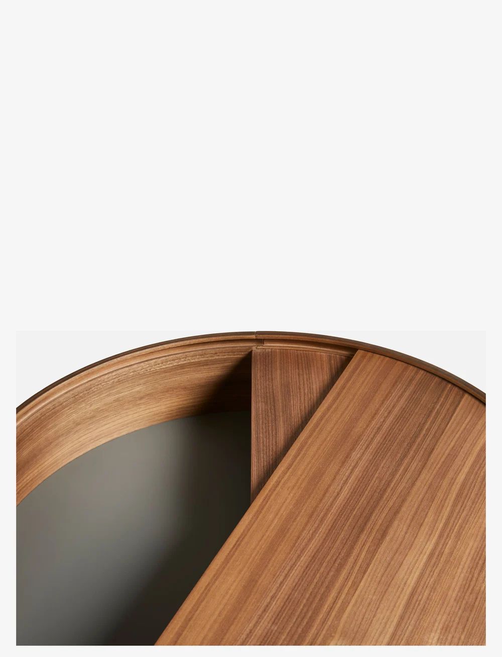 WOUD - Arc coffee table - couchtische - mat laquered walnut - 1
