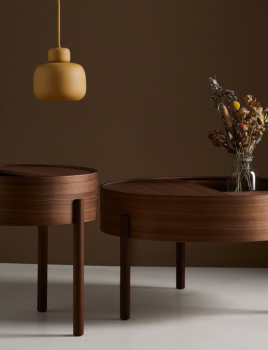 WOUD - Arc coffee table - tische - mat laquered walnut - 4