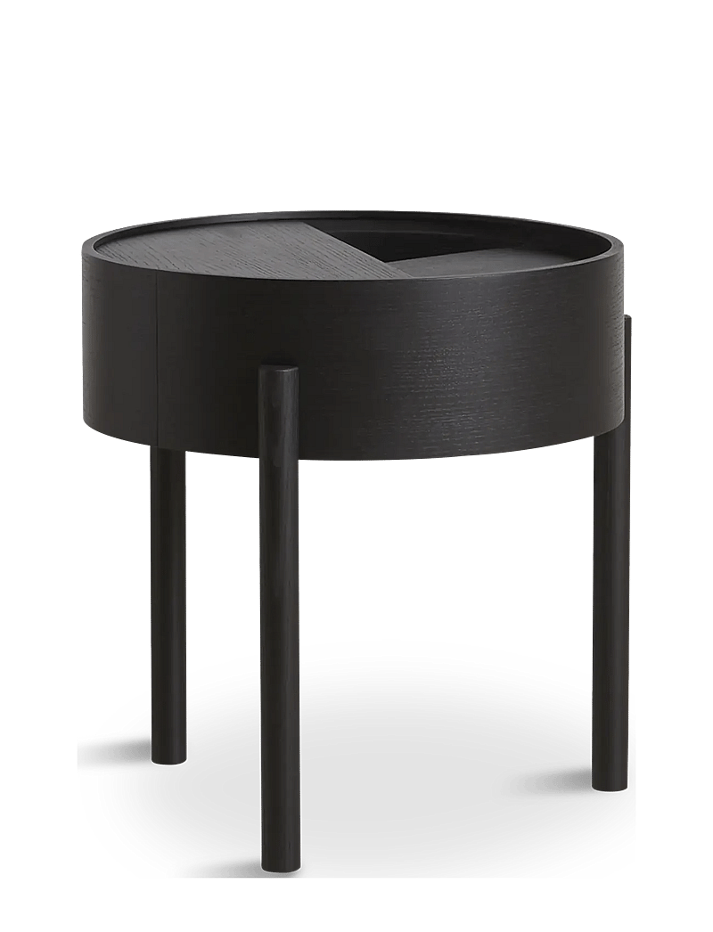 WOUD - Arc side table - küljelauad ja väikesed lauad - black painted ash - 1