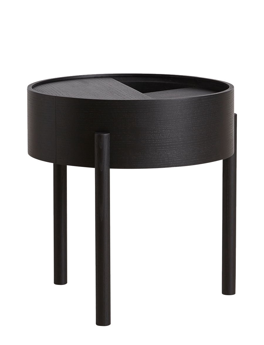 WOUD - Arc side table - beistelltische & kleine tische - black painted ash - 1