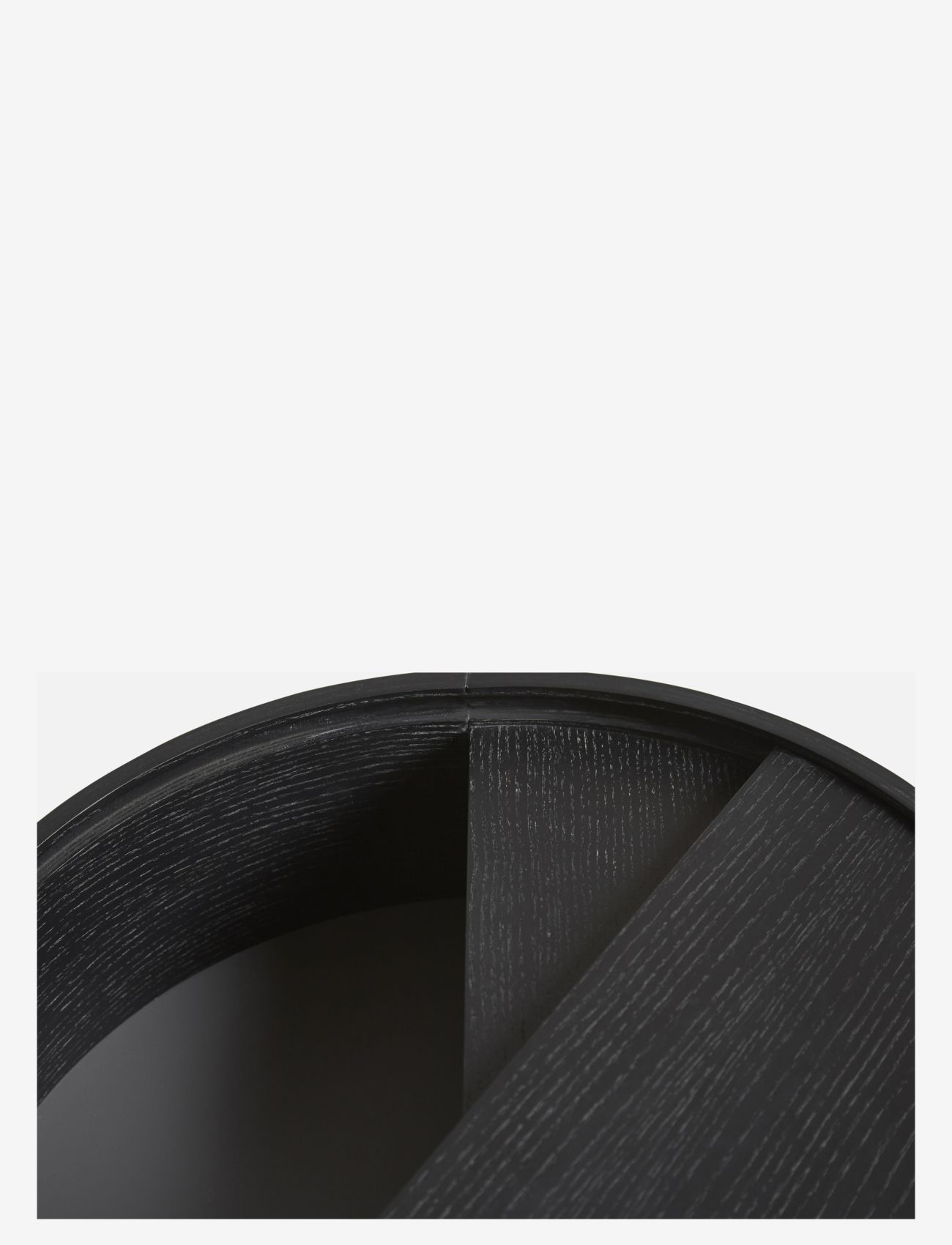 WOUD - Arc side table - tische - black painted ash - 1
