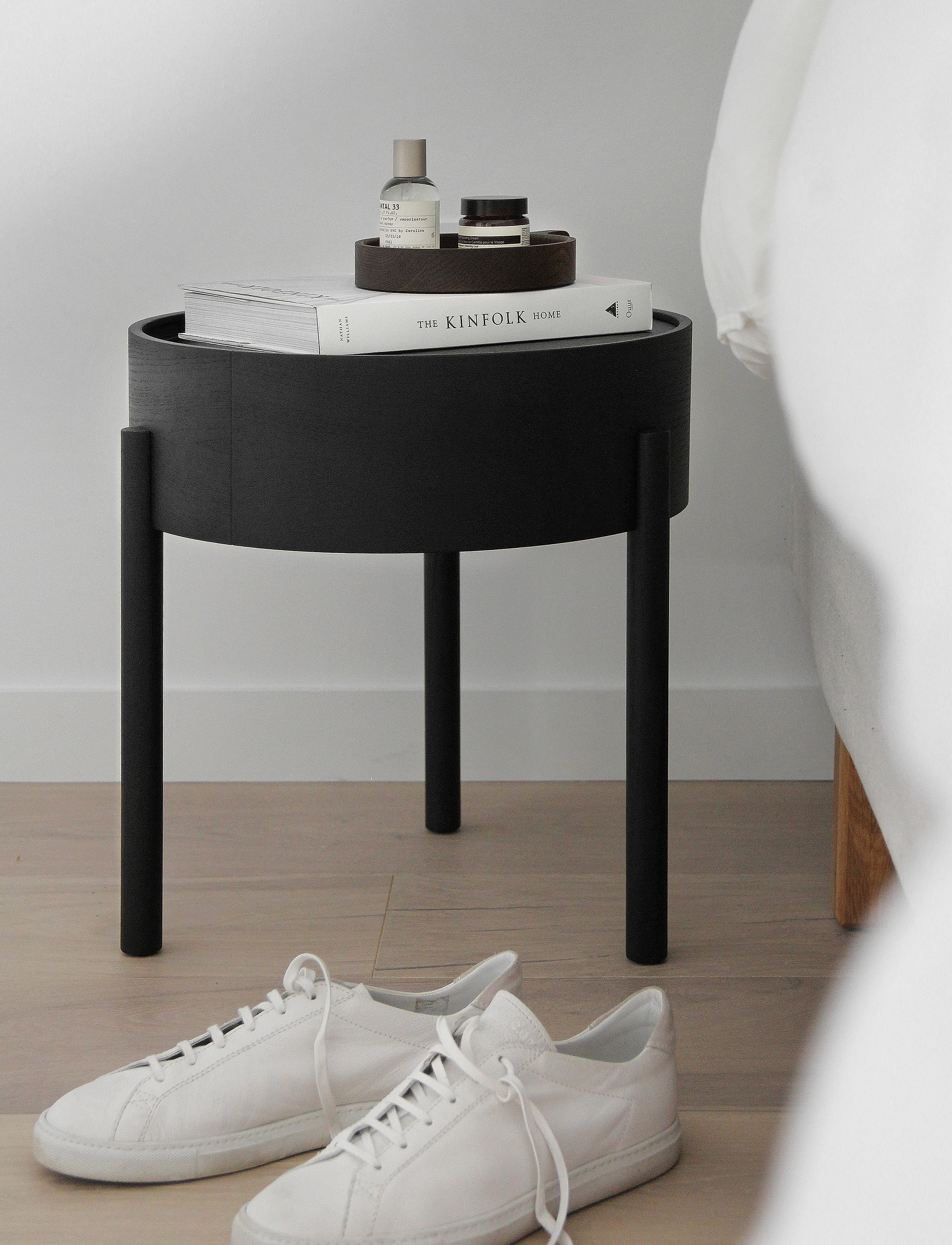 WOUD - Arc side table - tische - black painted ash - 4