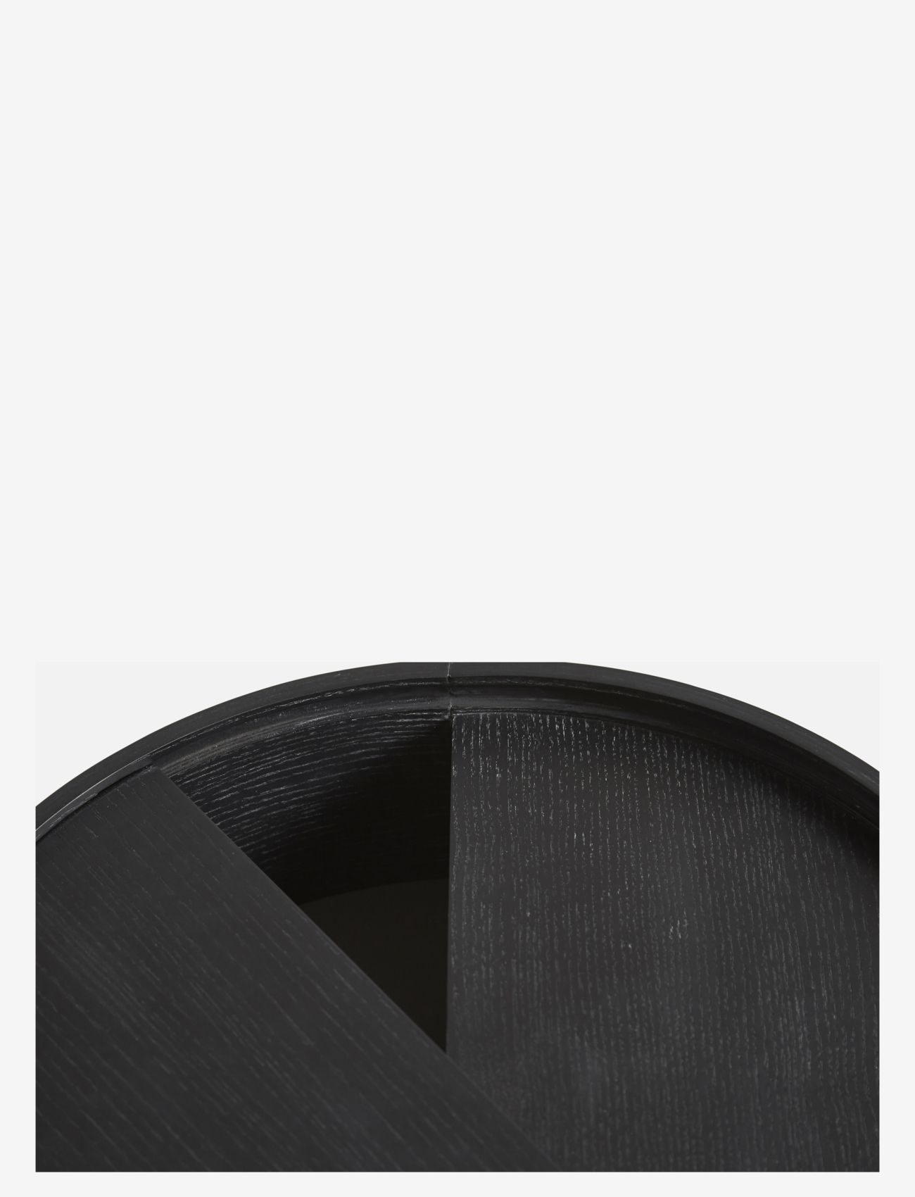 WOUD - Arc side table - tische - black painted ash - 2