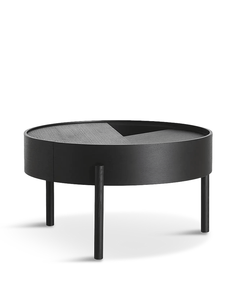 WOUD - Arc coffee table - tische - black painted ash - 0