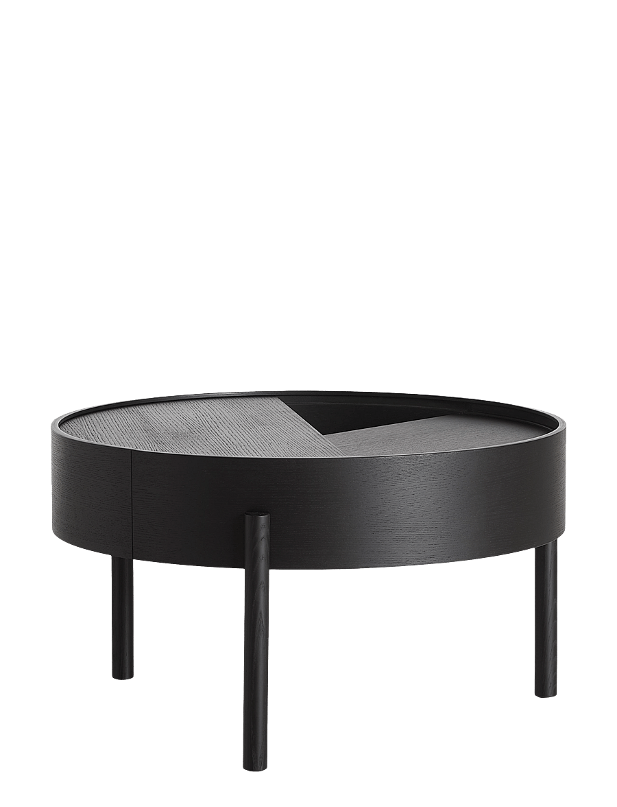 WOUD - Arc coffee table - tische - black painted ash - 0