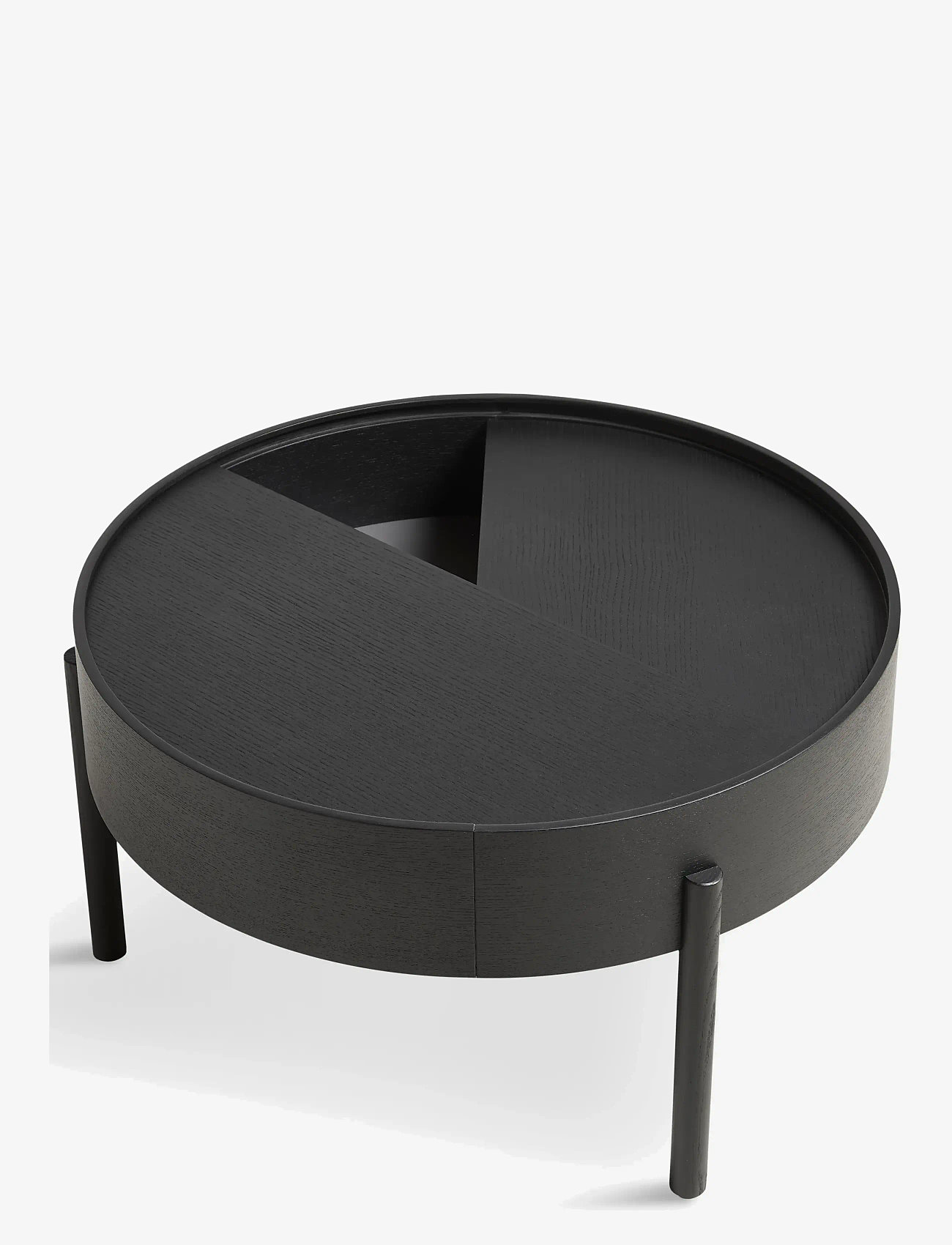WOUD - Arc coffee table - tische - black painted ash - 1