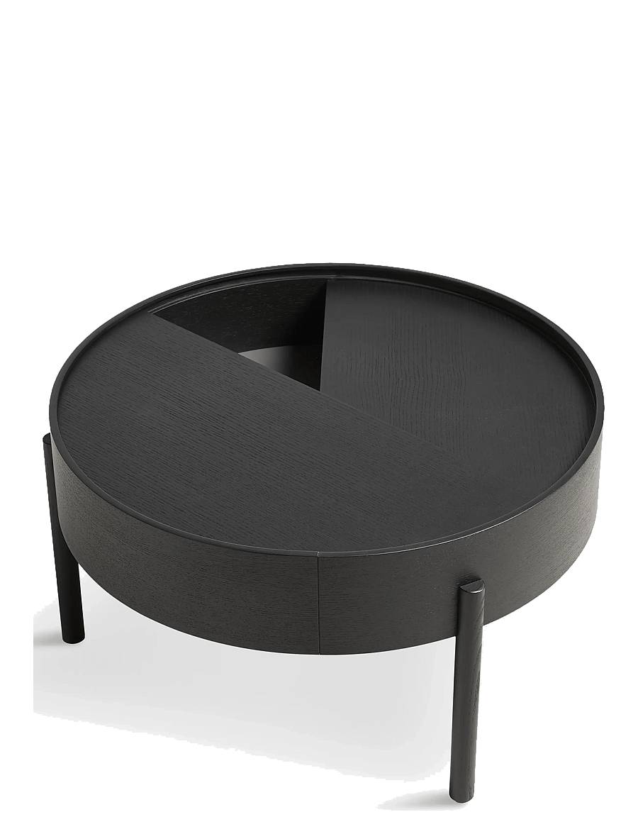 WOUD - Arc coffee table - tische - black painted ash - 1