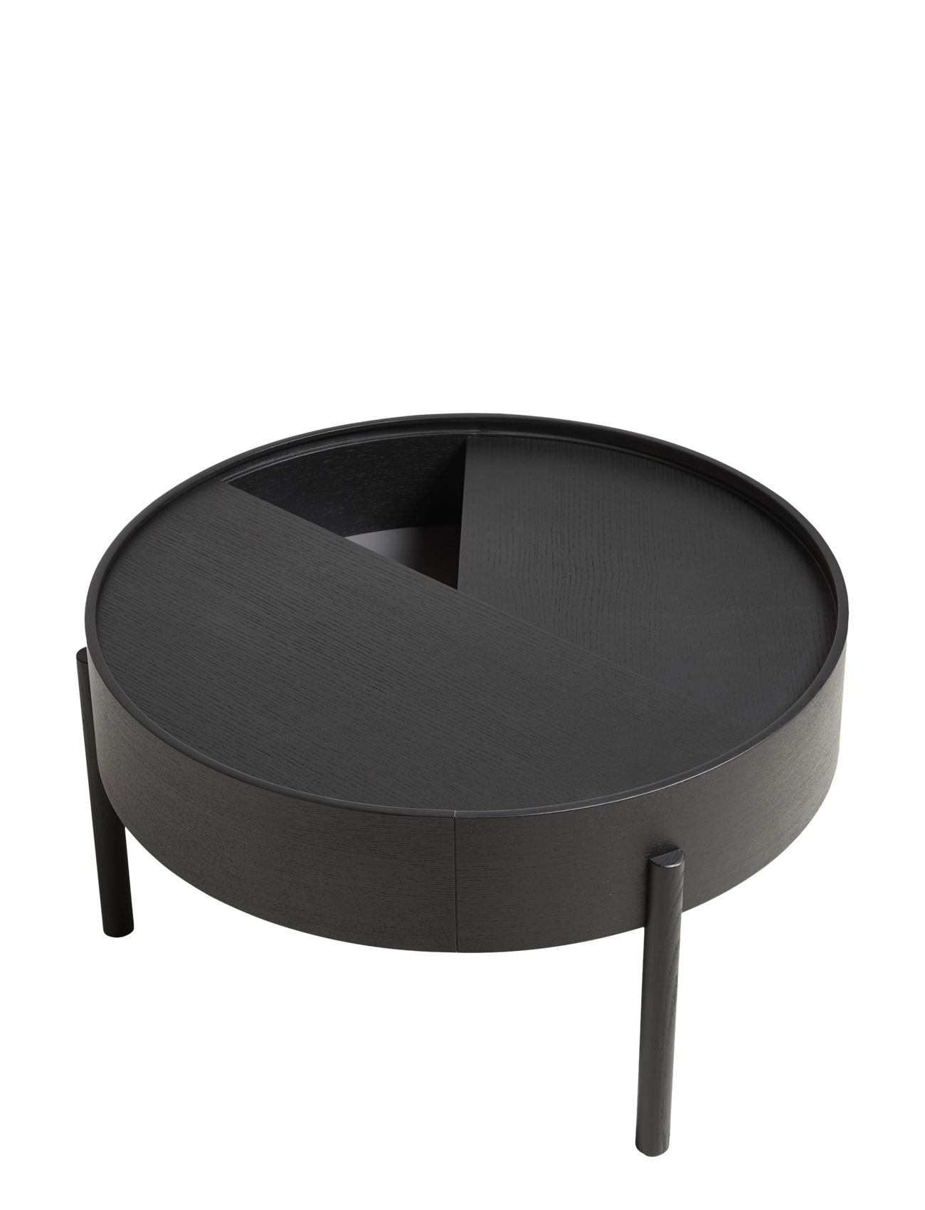WOUD - Arc coffee table - tische - black painted ash - 1