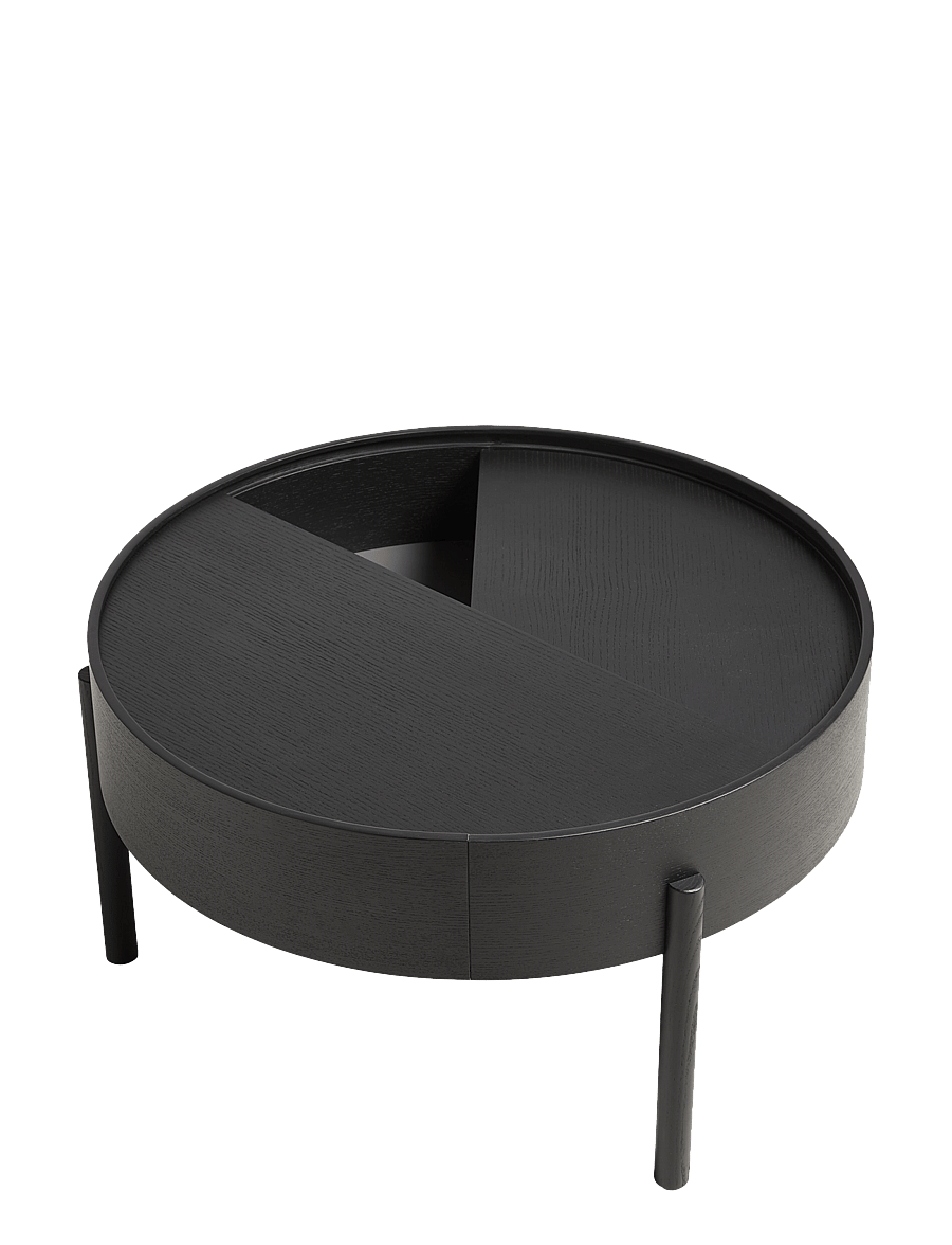 WOUD - Arc coffee table - tische - black painted ash - 1