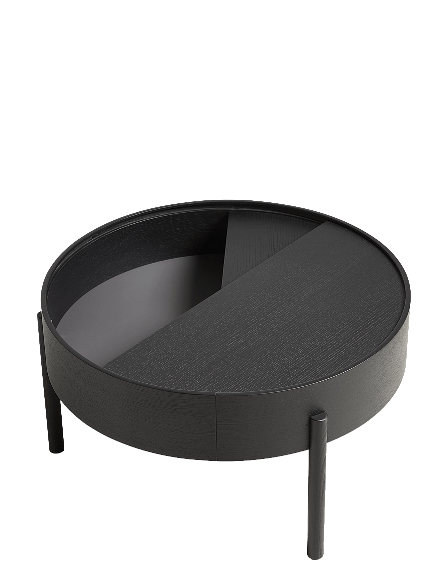 WOUD - Arc coffee table - tische - black painted ash - 2