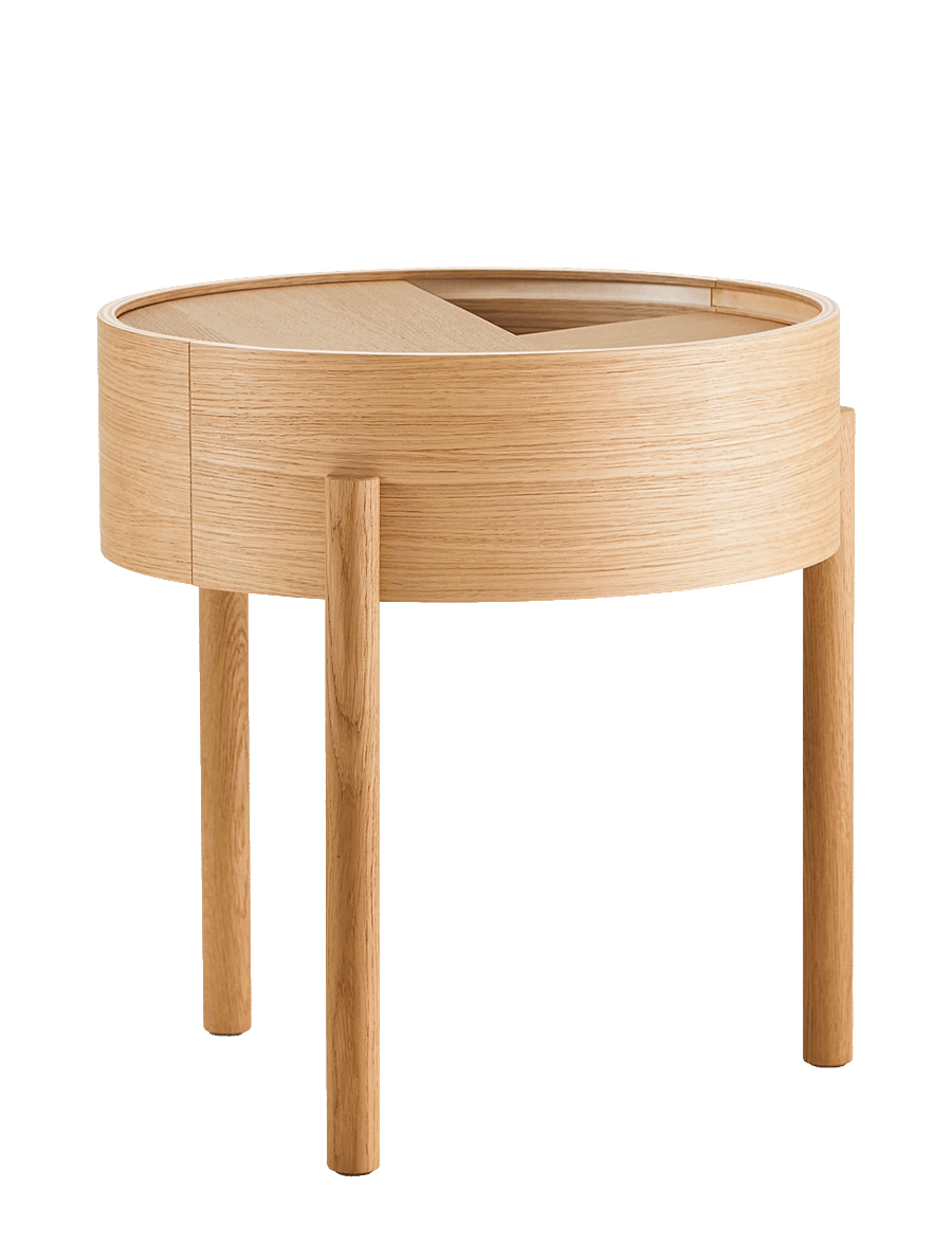 WOUD - Arc side table - beistelltische & kleine tische - oiled oak - 1
