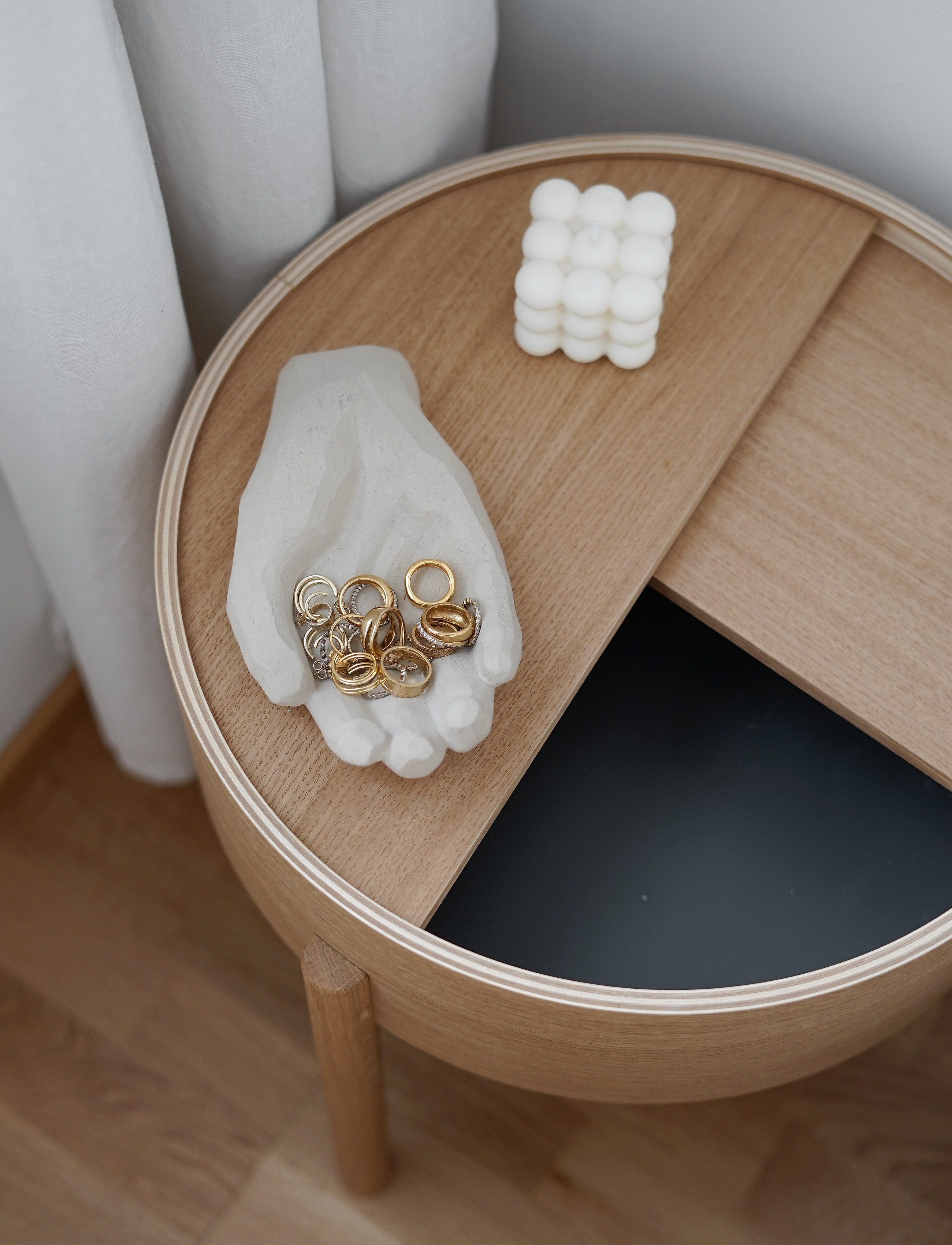 WOUD - Arc side table - tische - oiled oak - 4