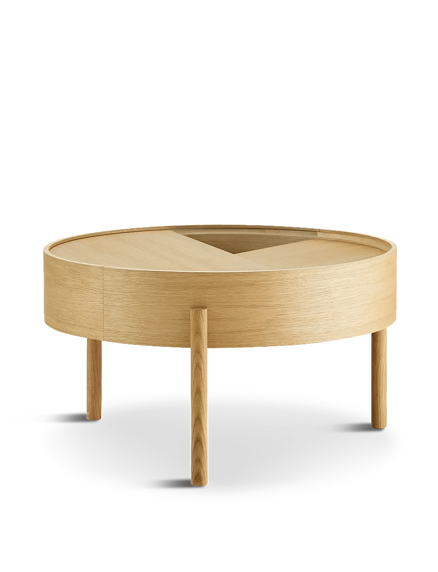 WOUD - Arc coffee table - tische - oiled oak - 0