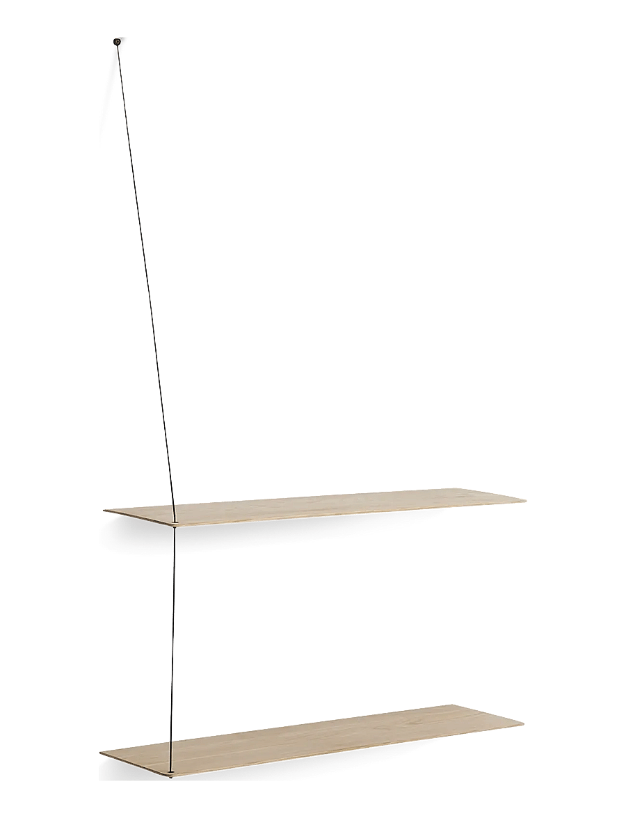 WOUD - Stedge shelf - regale und verwahrung - white pigmented lacquered oak - 1