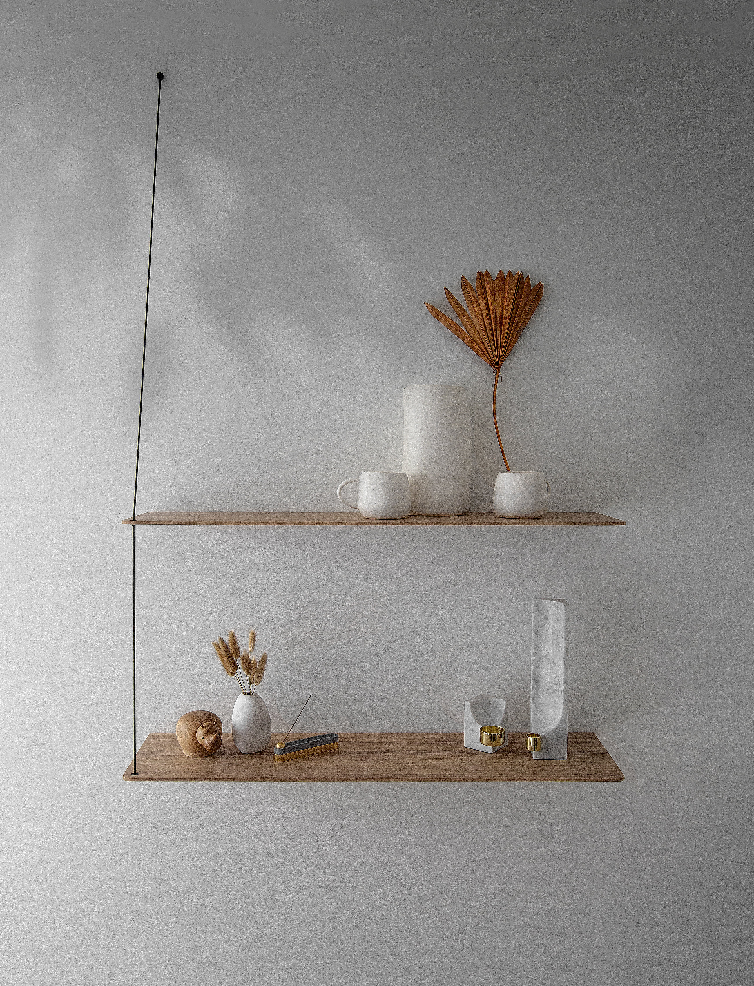 WOUD Stedge Shelf (80 Cm), 80 cm, Furniture, Weiß - Shelves, Homeware