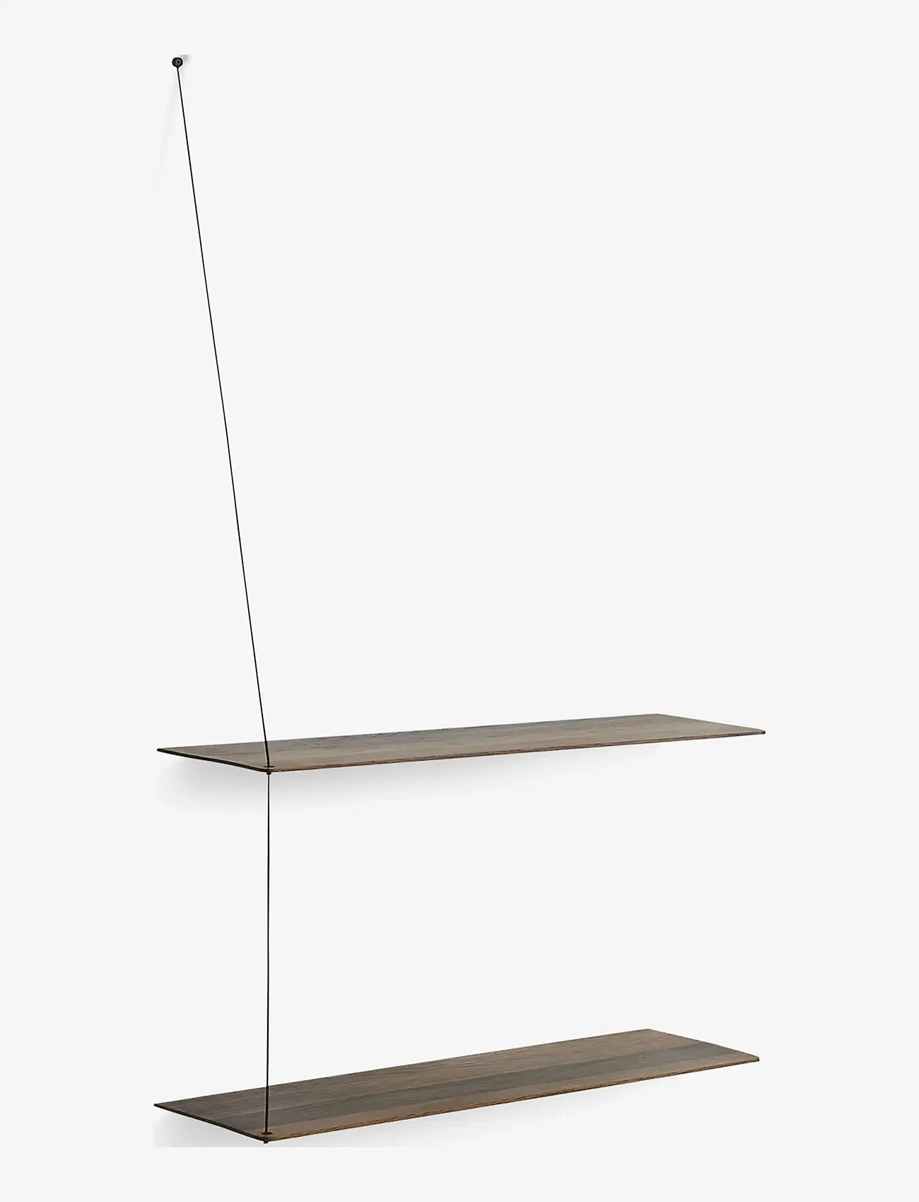 WOUD - Stedge shelf - storage & shelves - smoked oak - 0