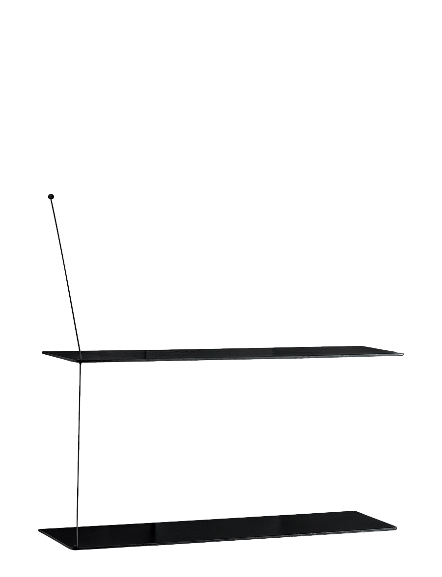 WOUD - Stedge shelf - hoiustamine ja riiulid - black painted oak - 3
