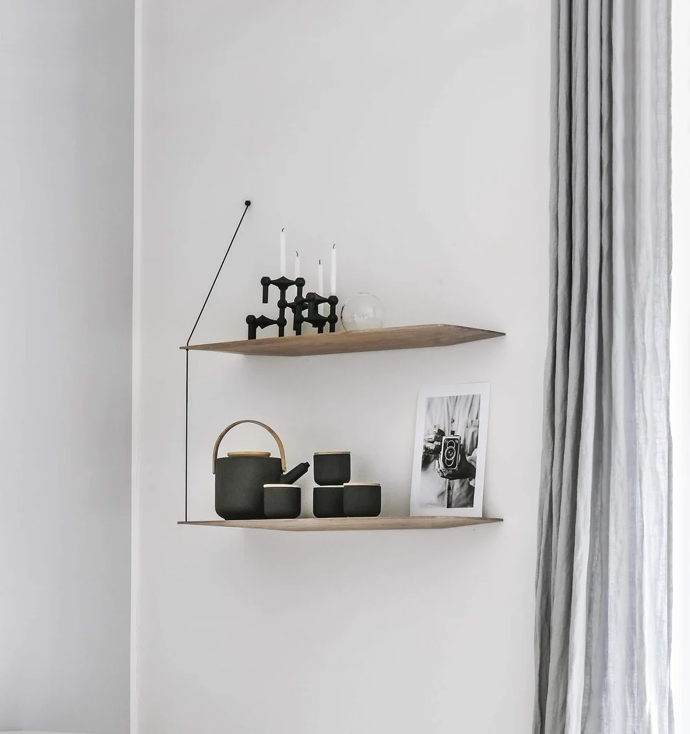 WOUD - Stedge shelf - nach preis einkaufen - white pigmented lacquered oak - 4