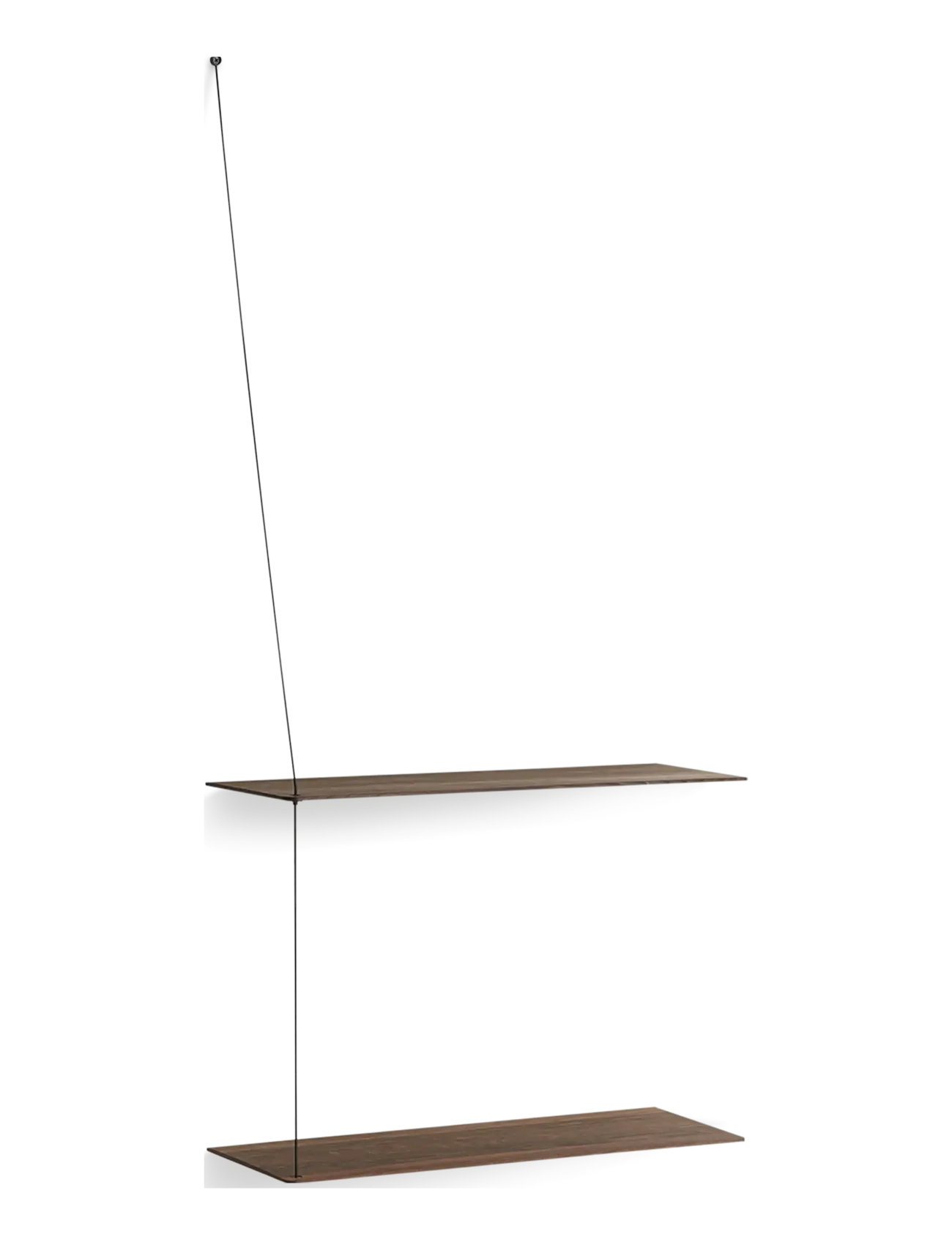 WOUD Stedge shelf - Furniture - SMOKED OAK / brown