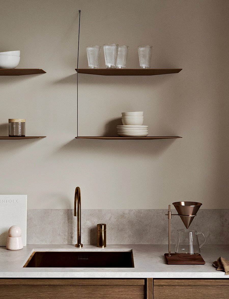 WOUD - Stedge shelf - regale und verwahrung - smoked oak - 0