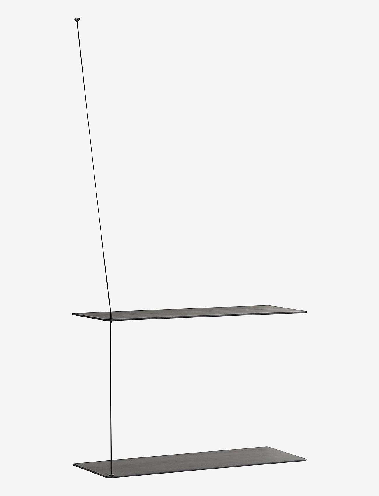 WOUD - Stedge shelf (60 cm) - hylder - black painted oak - 3