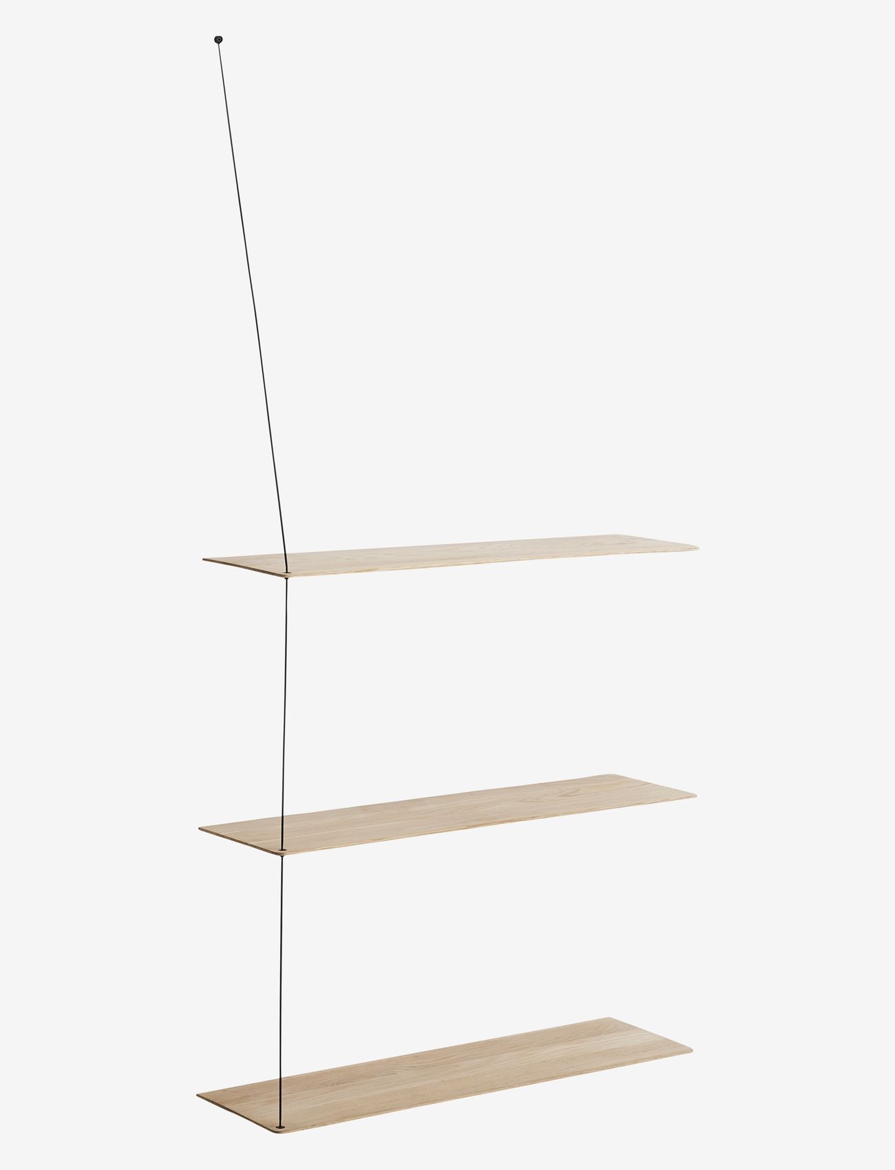 WOUD - Stedge add-on shelf (80 cm) - berging en schappen - white pigmented lacquered oak - 1