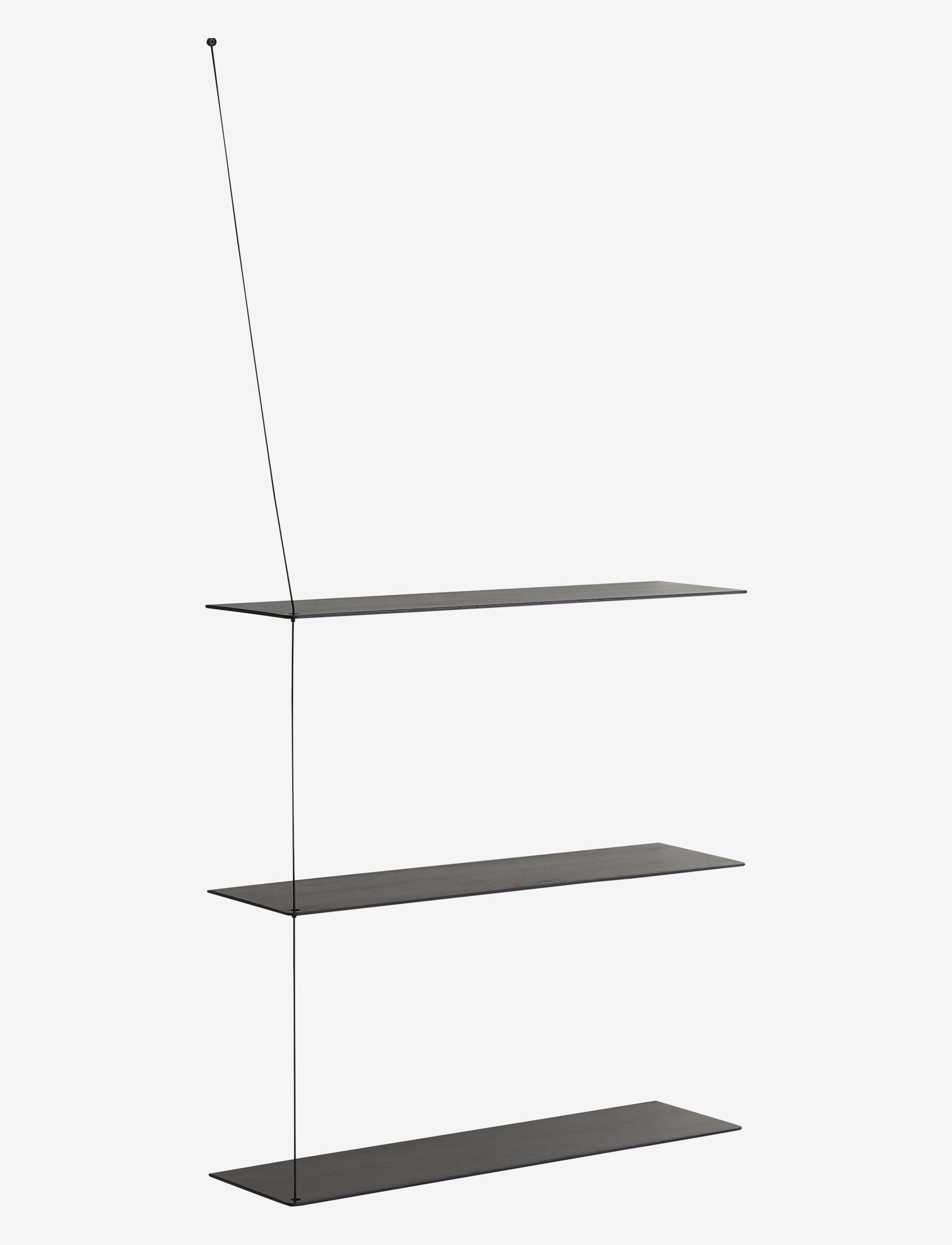 WOUD - Stedge add-on shelf (80 cm) - hyllor - black painted oak - 2