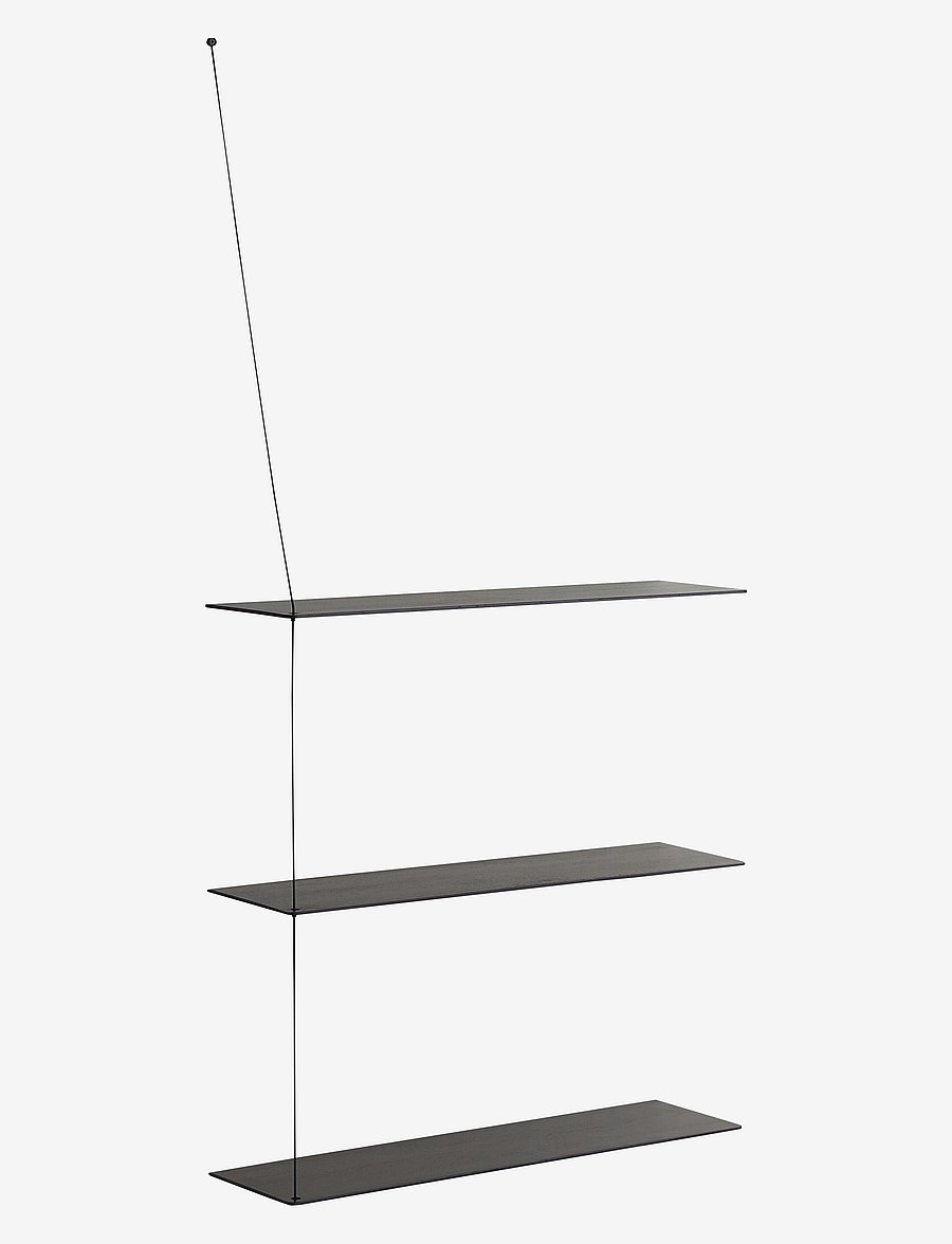 WOUD - Stedge add-on shelf - regale und verwahrung - black painted oak - 2