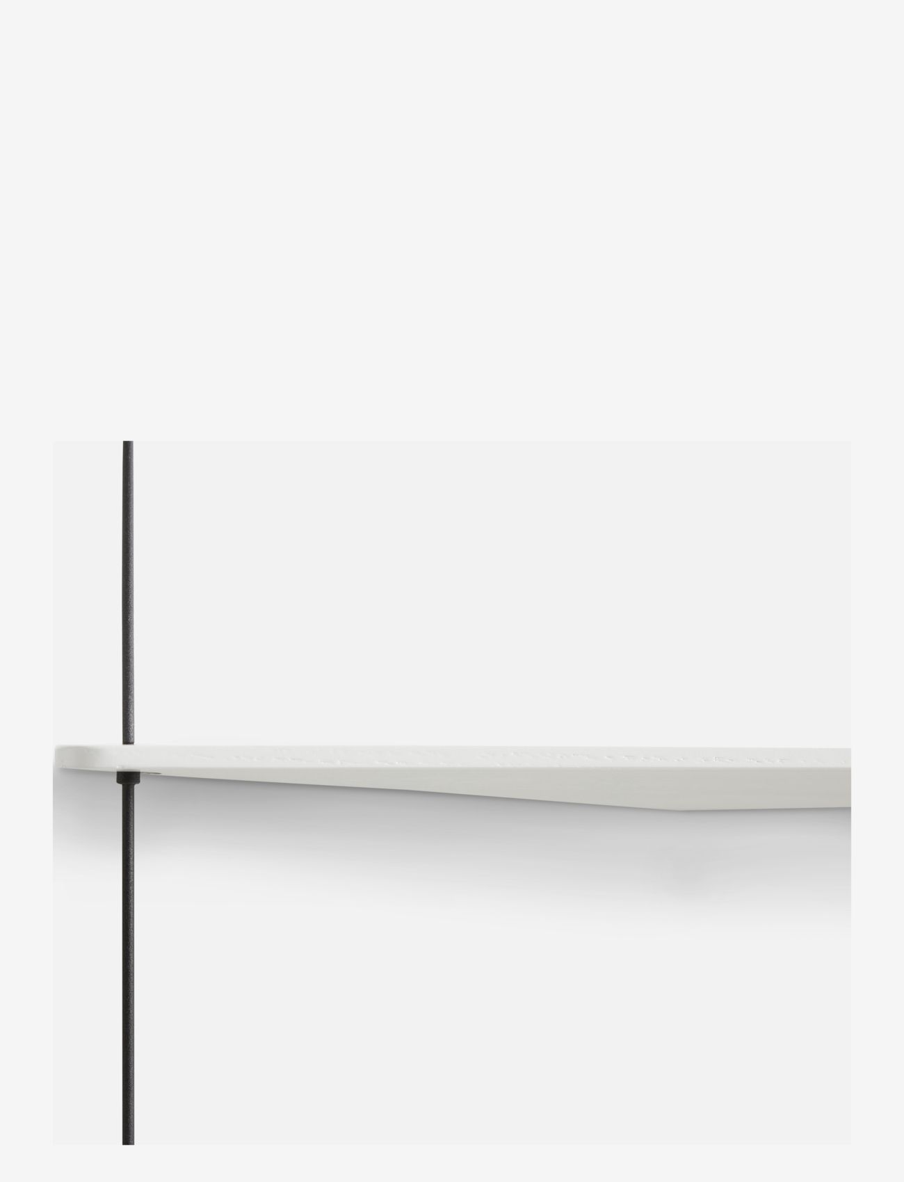 WOUD - Stedge add-on shelf (80 cm) - regale und verwahrung - white painted oak - 0
