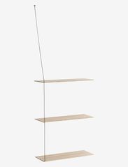 WOUD - Stedge add-on shelf (60 cm) - regale und verwahrung - white pigmented lacquered oak - 0