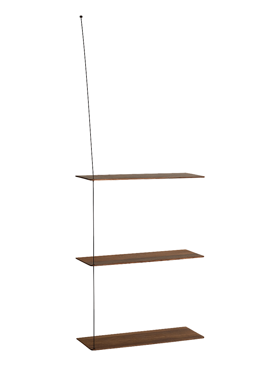 WOUD - Stedge add-on shelf - regale und verwahrung - smoked oak - 1