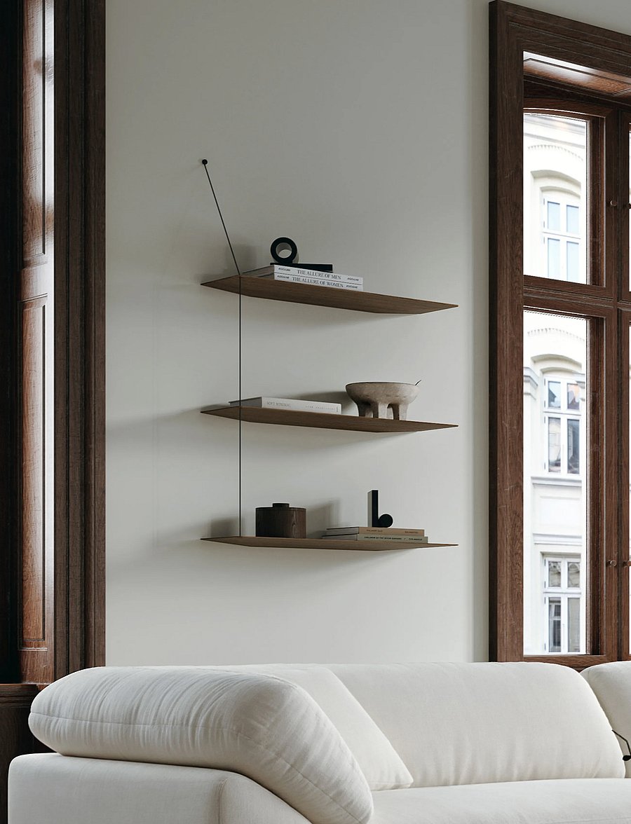 WOUD - Stedge add-on shelf - hoiustamine ja riiulid - smoked oak - 0