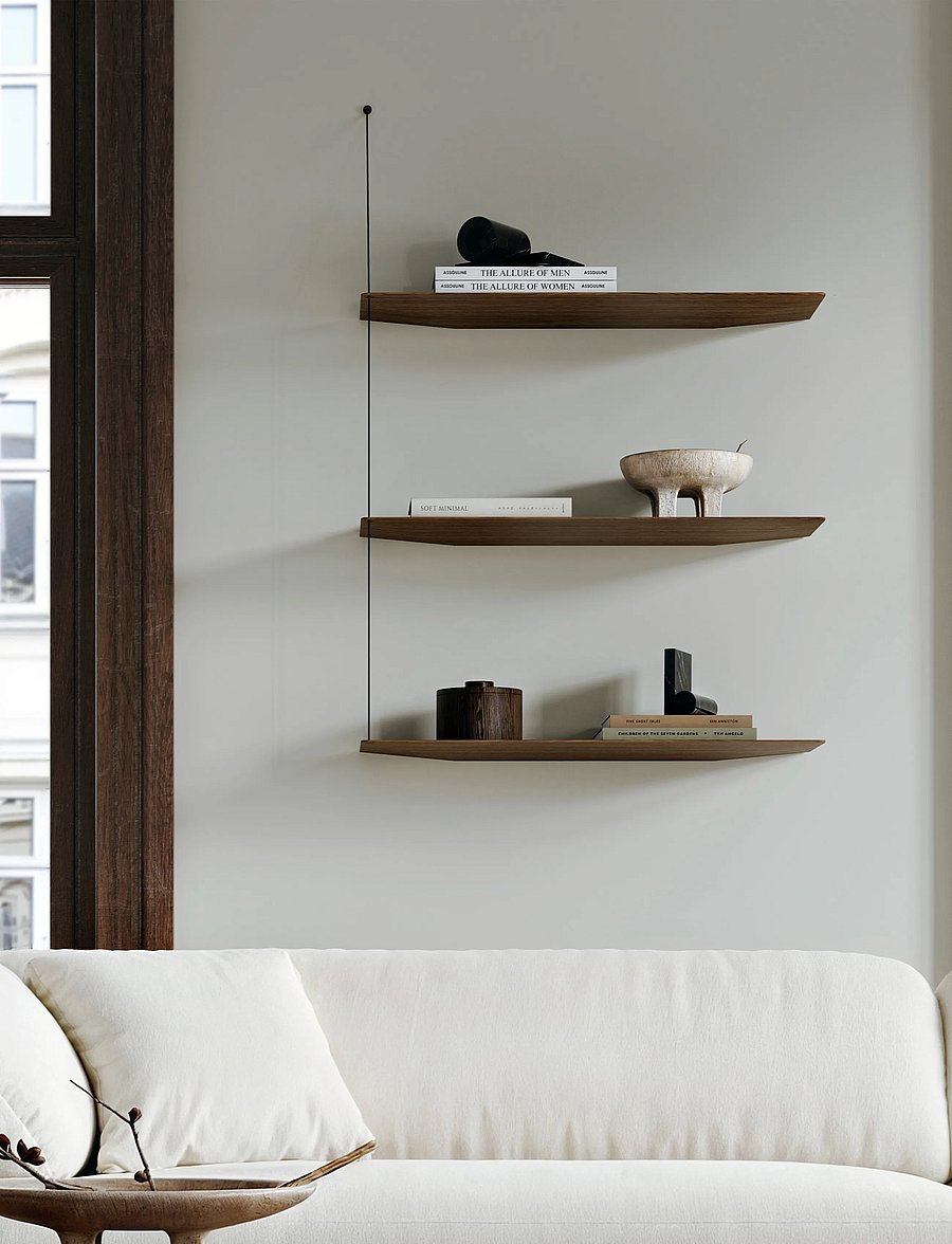 WOUD - Stedge add-on shelf - hoiustamine ja riiulid - smoked oak - 4