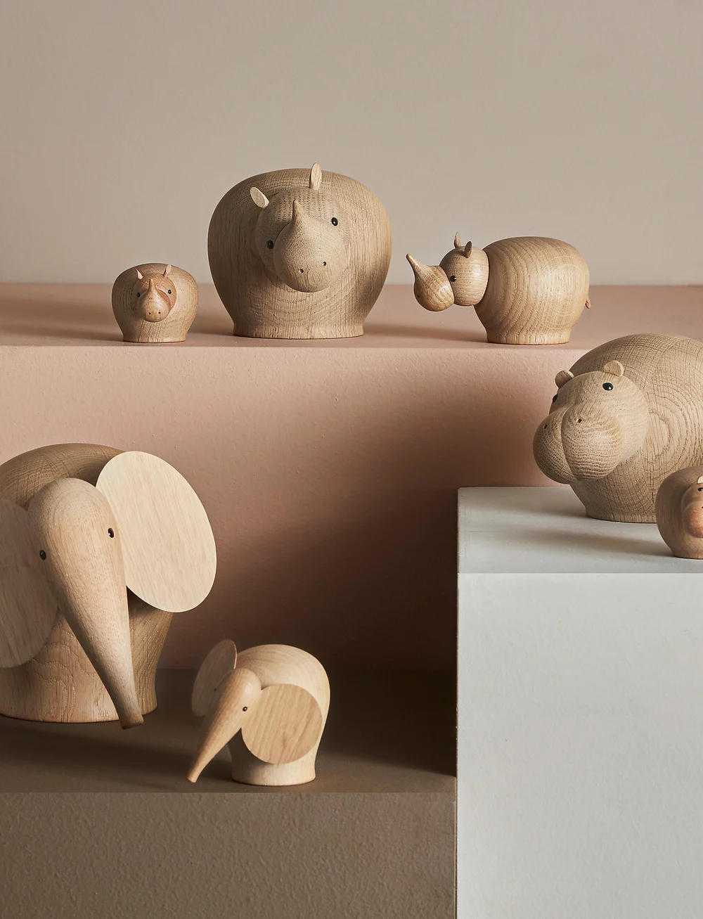 WOUD - Hibo hippopotamus (Medium) - holzfiguren - oak - 1