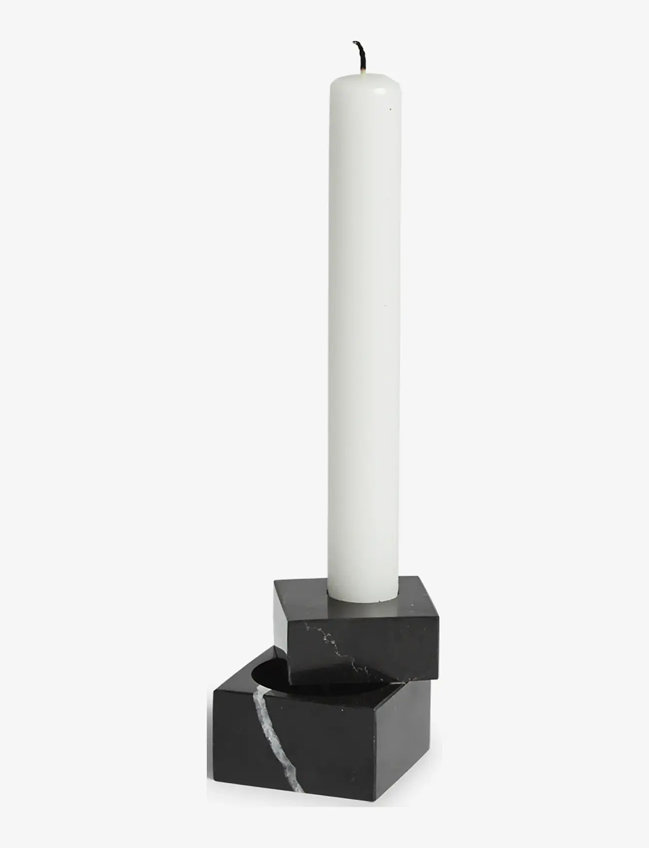 WOUD - Jeu de dés 1 candle holder - køb efter pris - black marble - 1