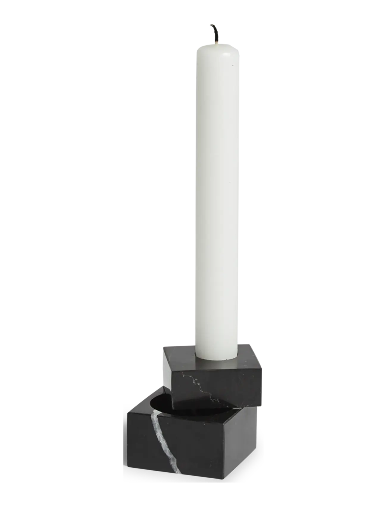 WOUD Jeu de dés 1 candle holder - Einrichtung - BLACK MARBLE / black