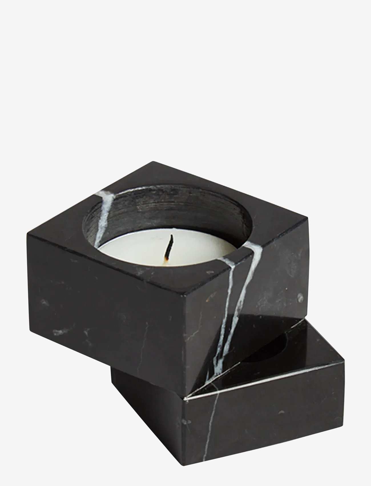 WOUD - Jeu de dés 1 candle holder - køb efter pris - black marble - 2