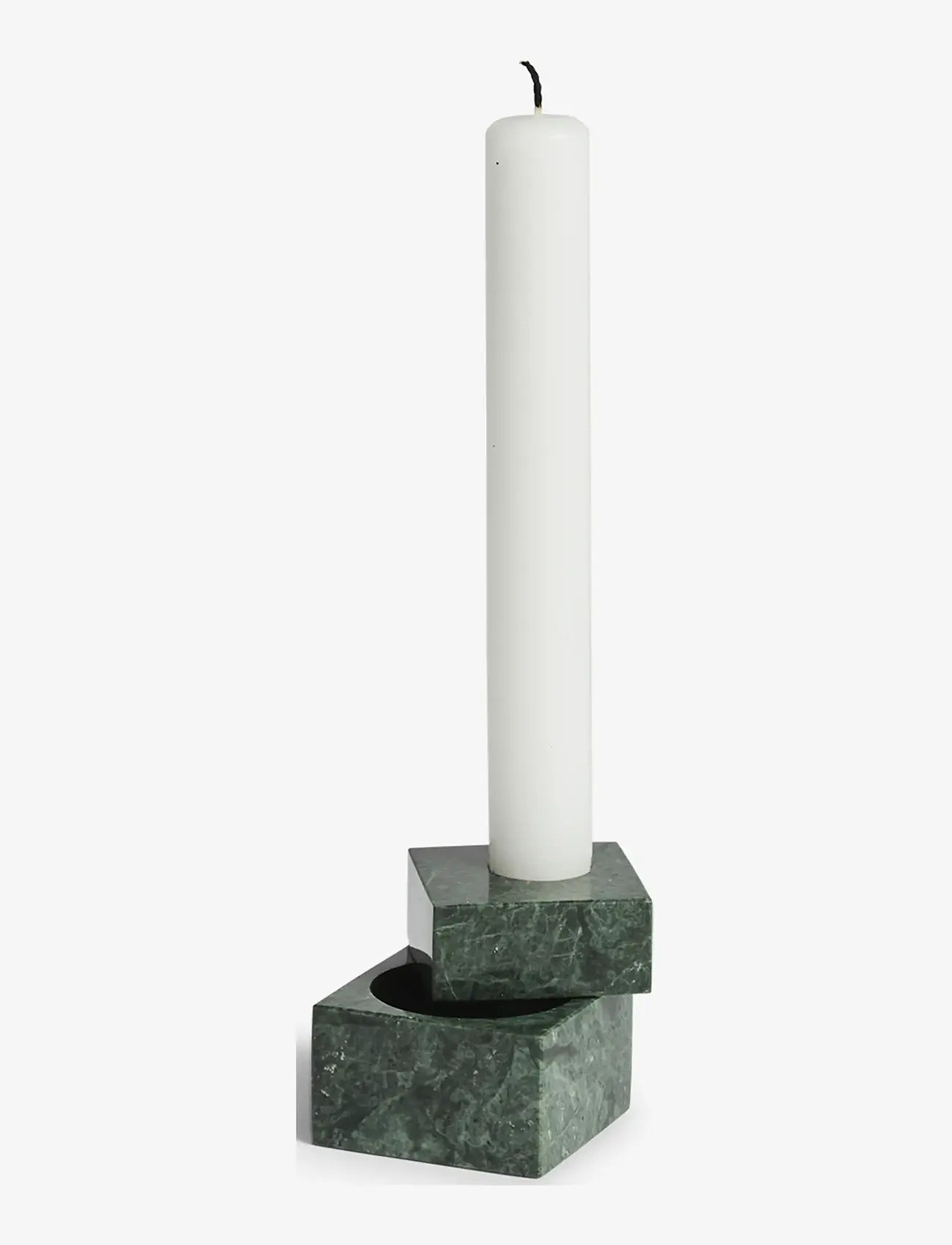 WOUD - Jeu de dés 1 candle holder - osta hinna alusel - green marble - 0